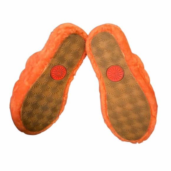 UGG fluffy yeah slides Vibrant Orange - Picture 3 of 5